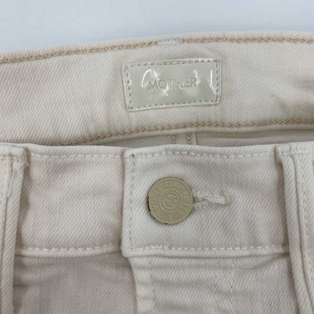 MOTHER Cream Insider Crop Step Fray Jeans | Women’s Regular 25 - Picture 3 of 11